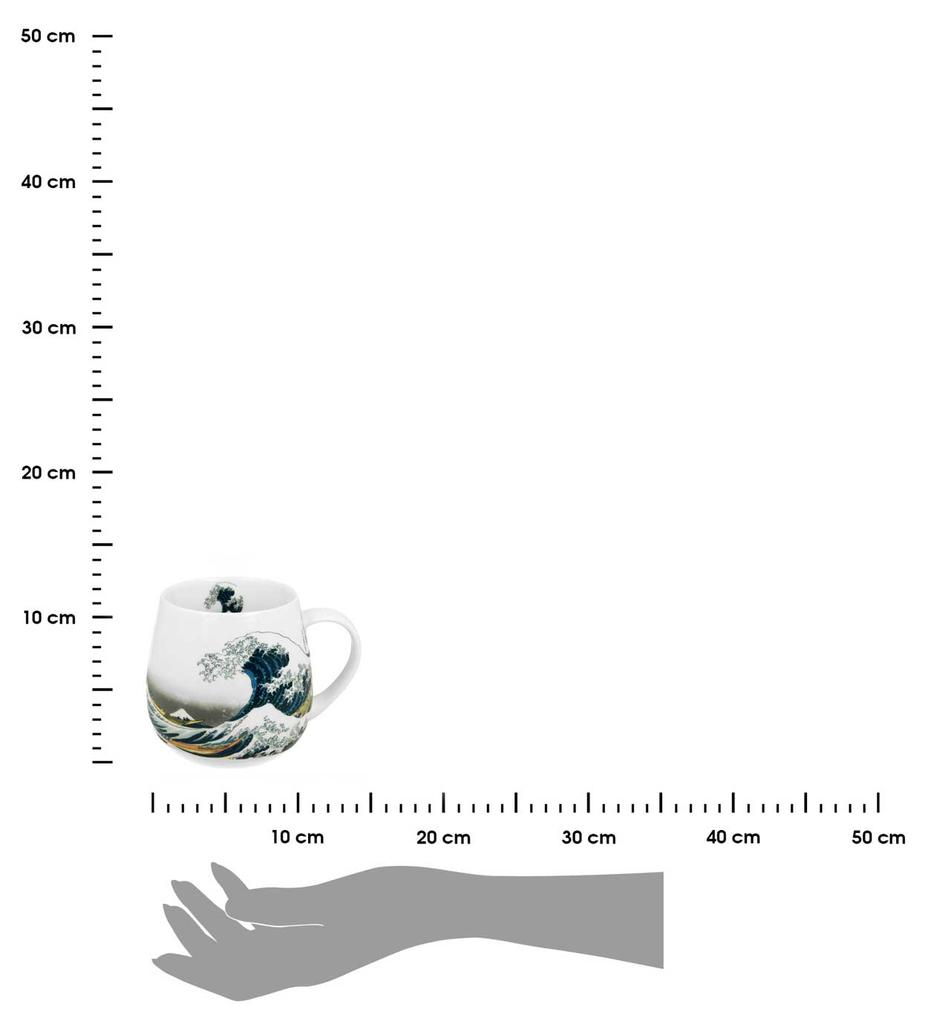 Porcelanowy Kubek Baryłka 430 Ml Hokusai