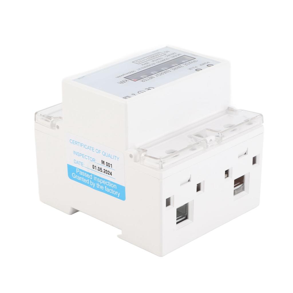 Single Phase 4P LED Din Rail Electricity Power Consumption Wattmeter Energy Mete DDM75S 10‑40A