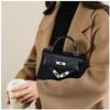 Viney Women's Crossbody Bag, Leather Handbag, Shoulder Bag, Black
