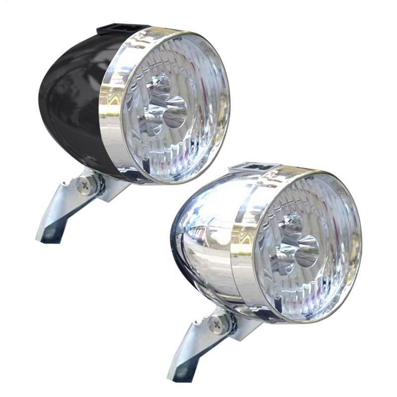Retro Bike Headlight USB Charging Classic Mountain Bike Front Light 3 Led Bulbs Bicycle Front Lighting for Cycling Accessories