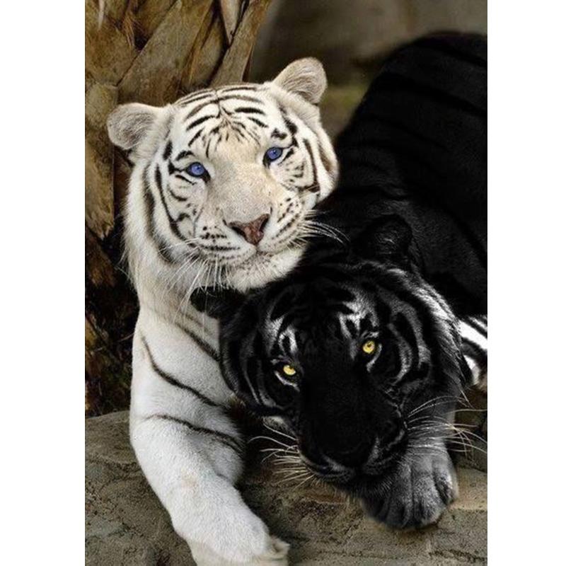 DIY Tiger 5D Diamond Painting Full Square Drill Resin Mosaic Animal Diamond Embroidery Cross Stitch Handmade Wall Art Gift