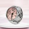 Men Women Creative Round Elastic Quartz Finger Ring Watch Fashion Couple Watch for Lovers