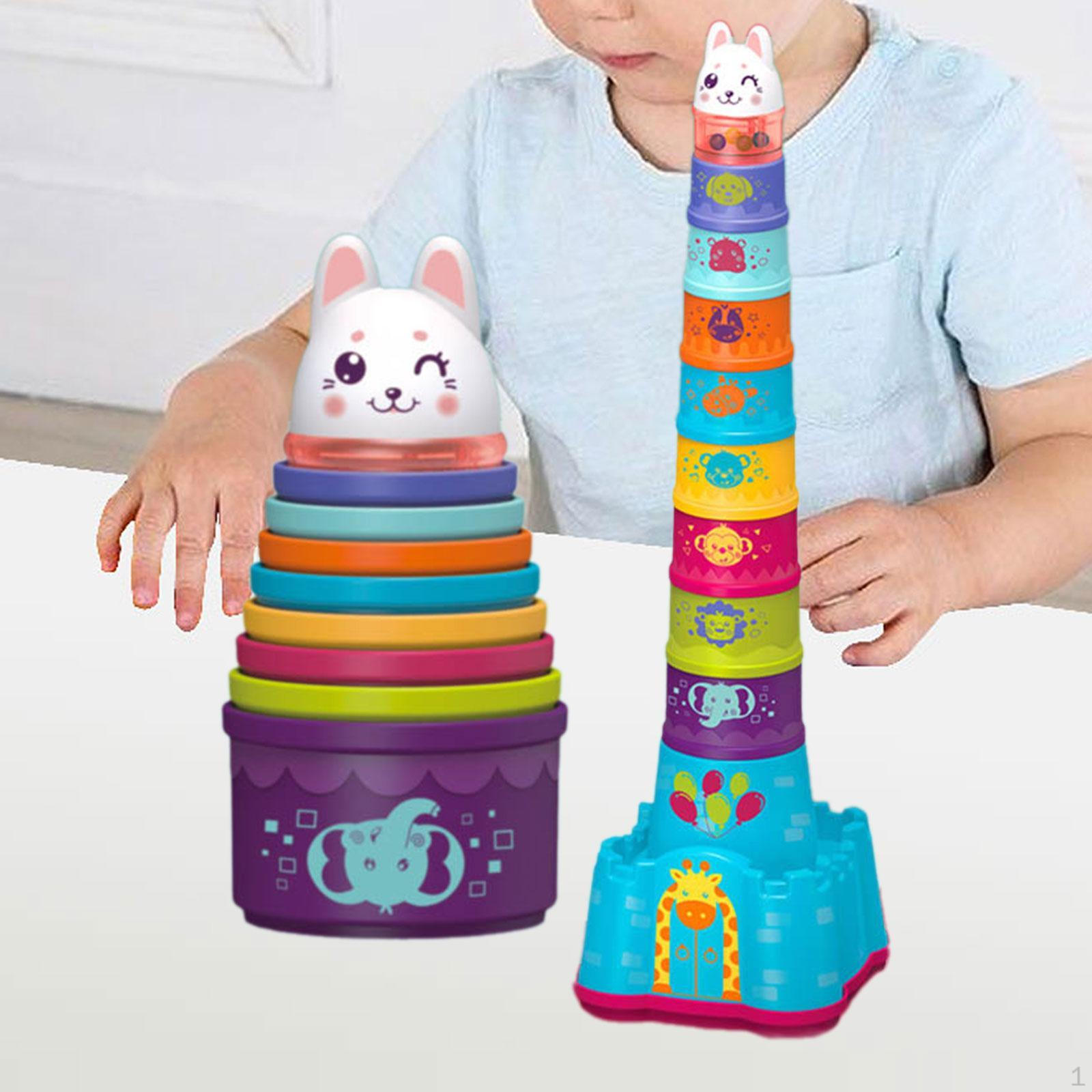 

Красочные Штабелируемые и Вкладываемые Чашки Детские Штабелируемые Блоки Животные Замки Сортировочные Развивающие