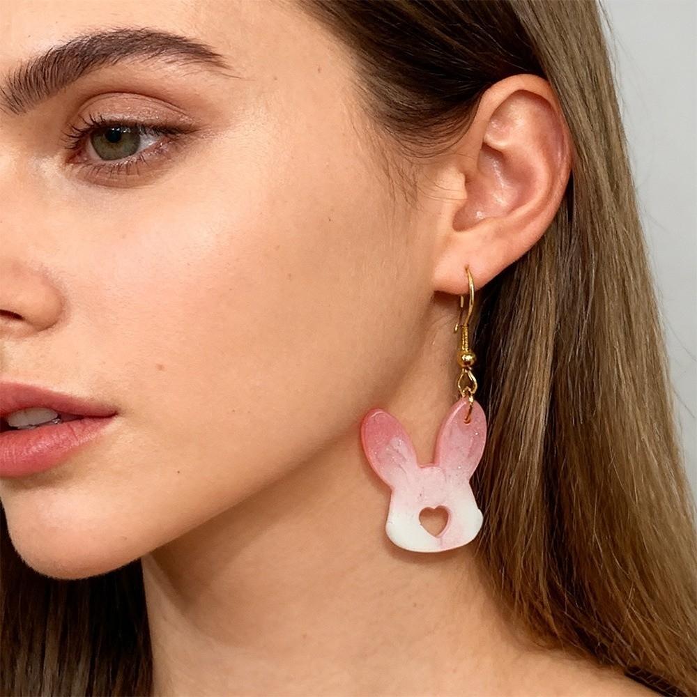 Non-stick Easter Silicone Mold Non-toxic Jewelry Mould Earring Casting Mould  Resin Casting