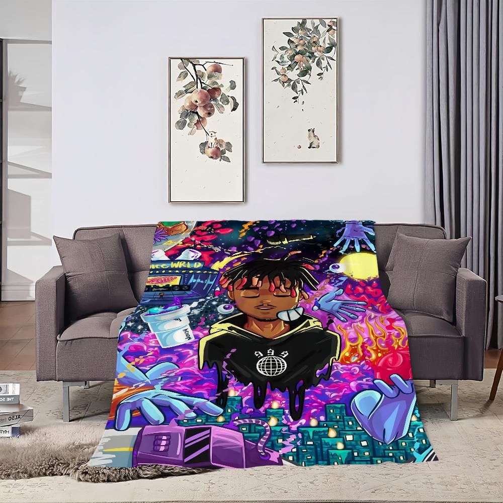 J-Juices-es Blanket For Rapper Soft Throw Singer W-Wrld-s Blanket for Picnic Bed Sofa Home Bedroom Cozy Warm Comfortable
