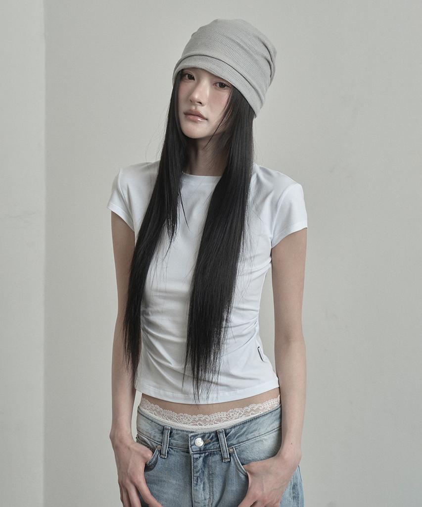 Inegi Metal Sheer Beanie (Sand Beige)
