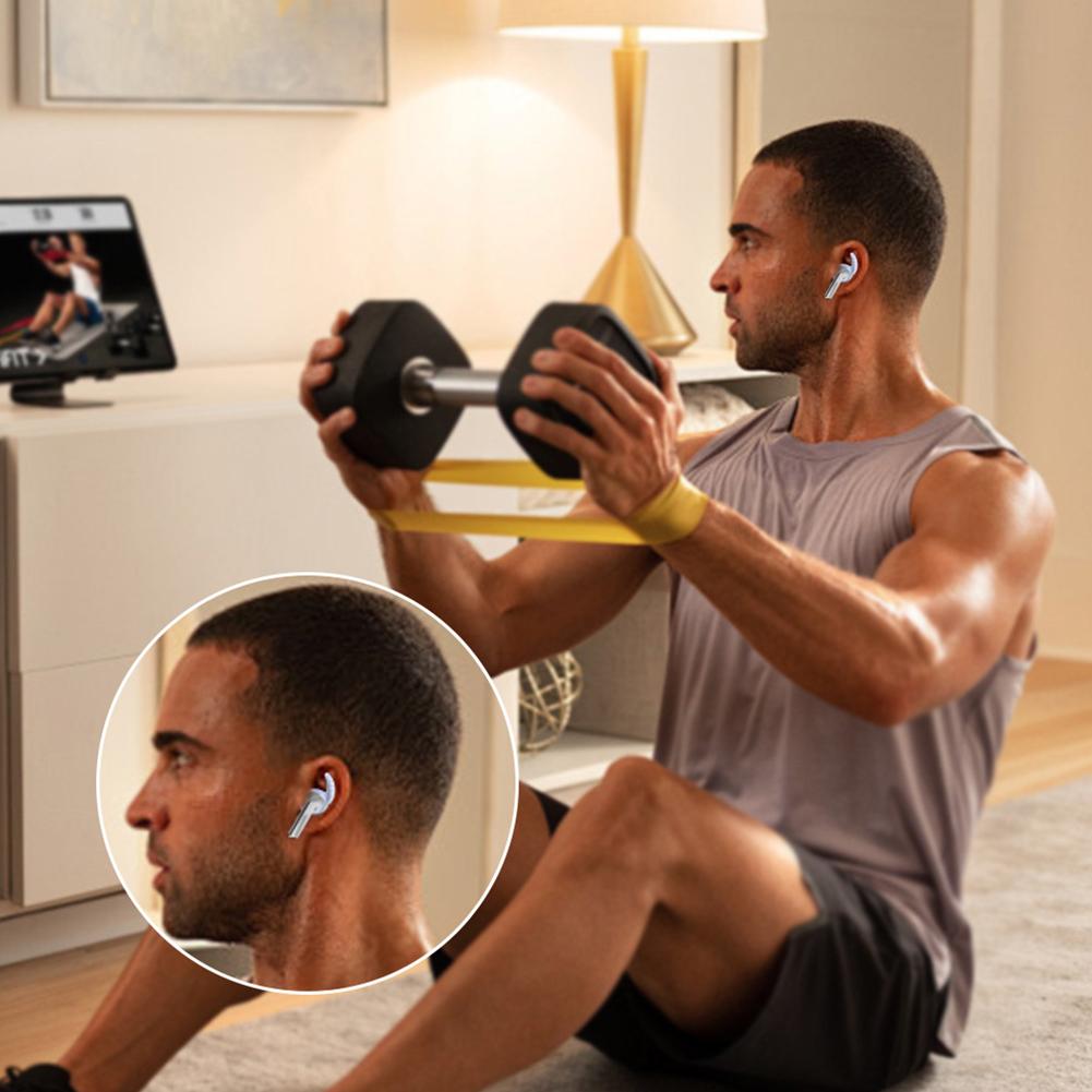 5Pairs Soft Silicone Eartips Earplug Wings Hook Earbuds 3 Ear Headphone Cover Buds Galaxy Pro E K9N1