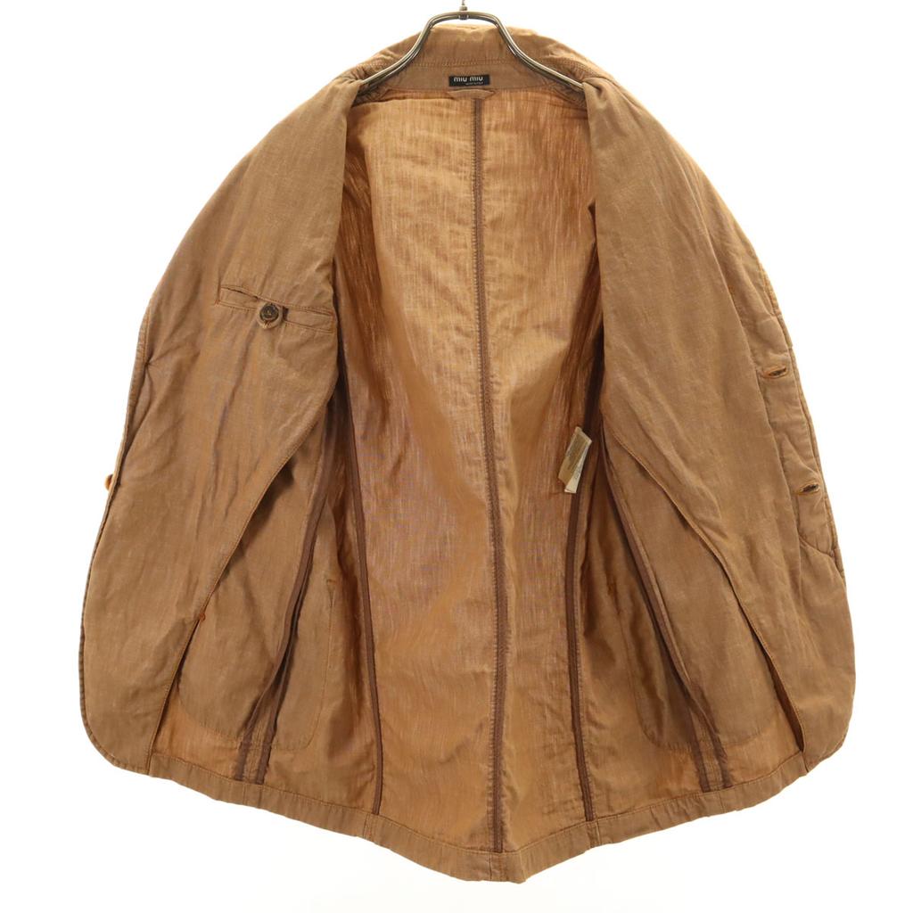 MIUMIU Made In Italy Tailored Jacket 46 Beige Men's Used