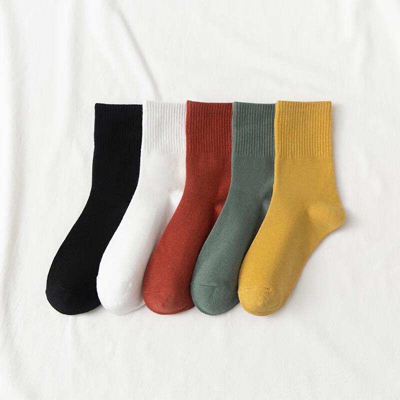 Women s Autumn/Winter Embroidered Fox Cotton Crew Socks