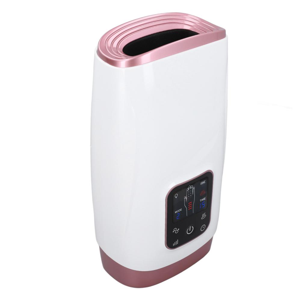 Handmassagegerät LCD 4 Stufen Kompression Elektrisches Fingermassagegerät mit Wärme für Finger Taubheit