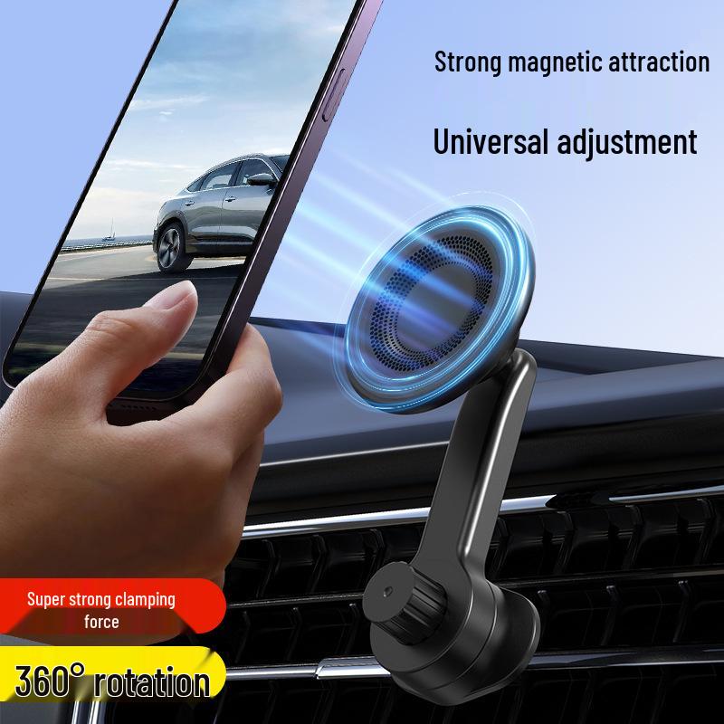 

Магнітний тримач для телефону в автомобіль на повітропровід, міцна ABS підтримка