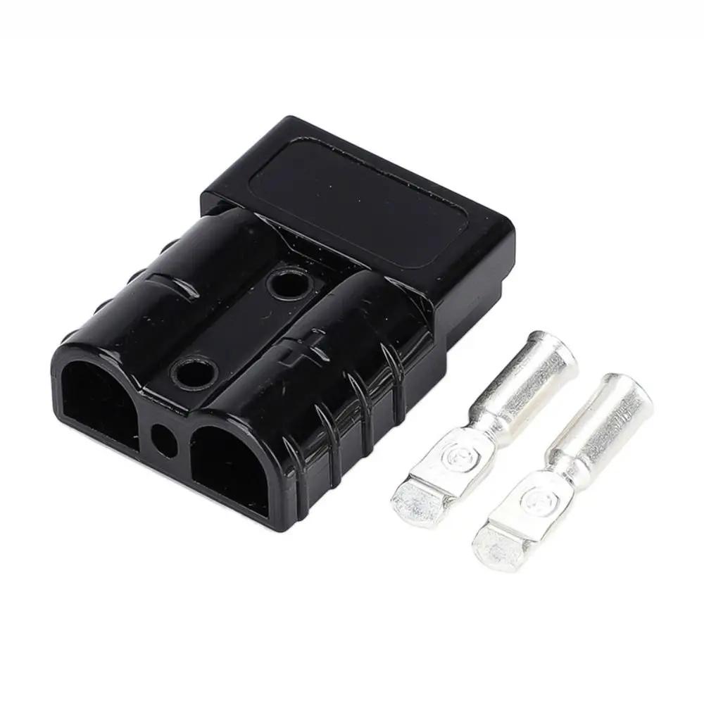Terminals 50 AMP Plug Cable Terminal 600V Grey Red Battery Power Connector Pins Lugs Copper For Anderson