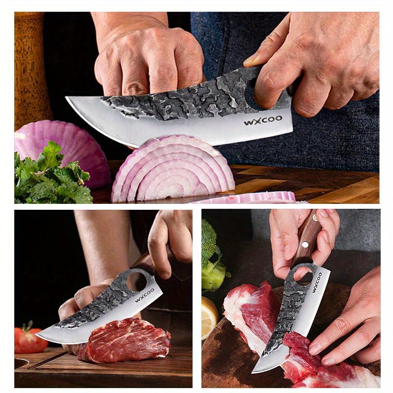 Professional Boning Kitchen Knife Universal Hand Forged Meat Slicer Stainless Steel Chef's Knife Chopper Beef Meat Cleaver
