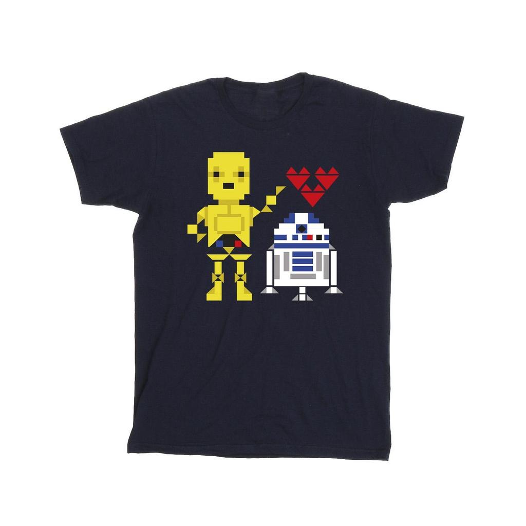 Star Wars Mens Heart Robot T-Shirt