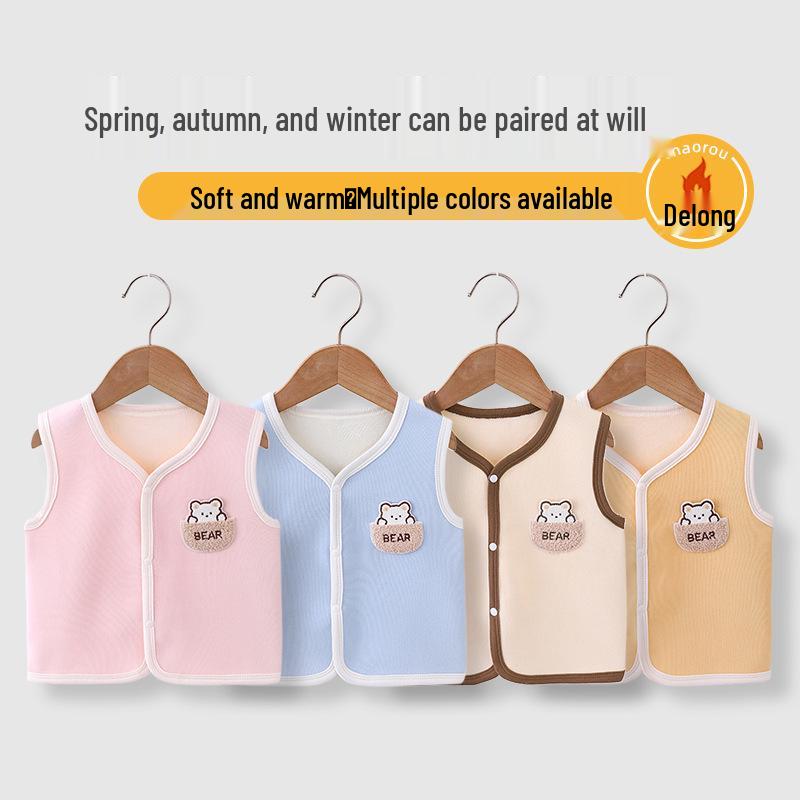 Super Soft German Velvet Infant & Toddler Vest - Warm Fleece Camisole for Spring & Autumn