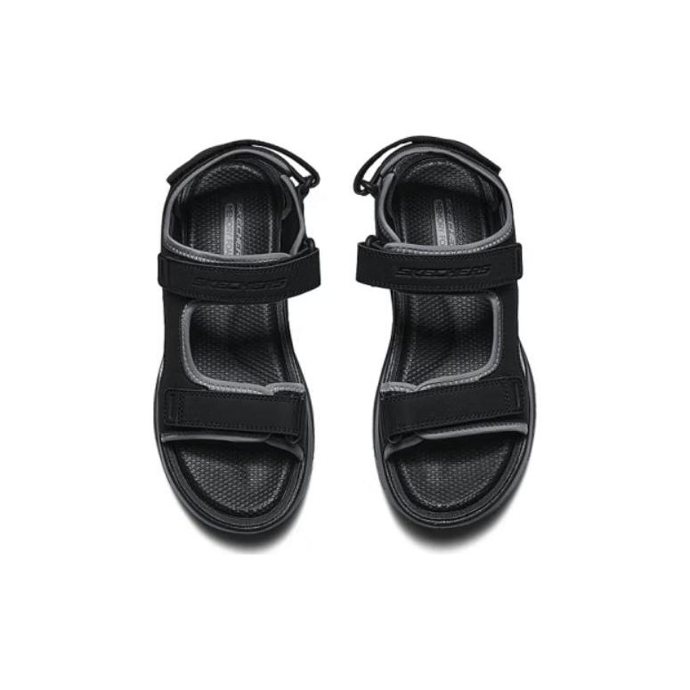 Skechers Sandali da Spiaggia Comodi Resistenti Sportivi Sandali da Uomo Nero 232893-BBK