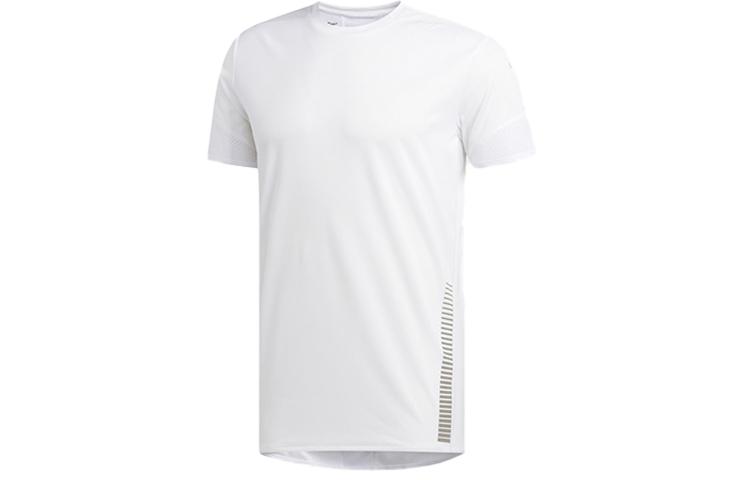 

Adidas T Shirts Men s White Crew Neck Moderate Straight Fit EI6325 M