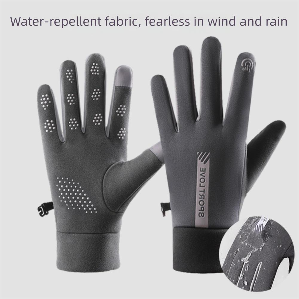 Windproof Ski Gloves Thickened Touch Screen Gloves Fashion Cycling Mittens  Outdoor