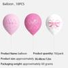 Girl Pink Bow Happy Birthday Banner Garland Bow Hanging Swirl Decorations Bow Birthday Party Party Decortions