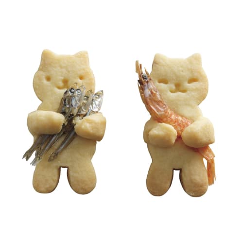KAI Cookie Mold COOKPAD Cuddling Cat Made In Japan DL8075