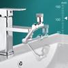 1080 Degree Swivel Faucet Extender Sprayer Head 2 Mode Alloy Faucet Spray Head Filter Water Saving Splash Proof
