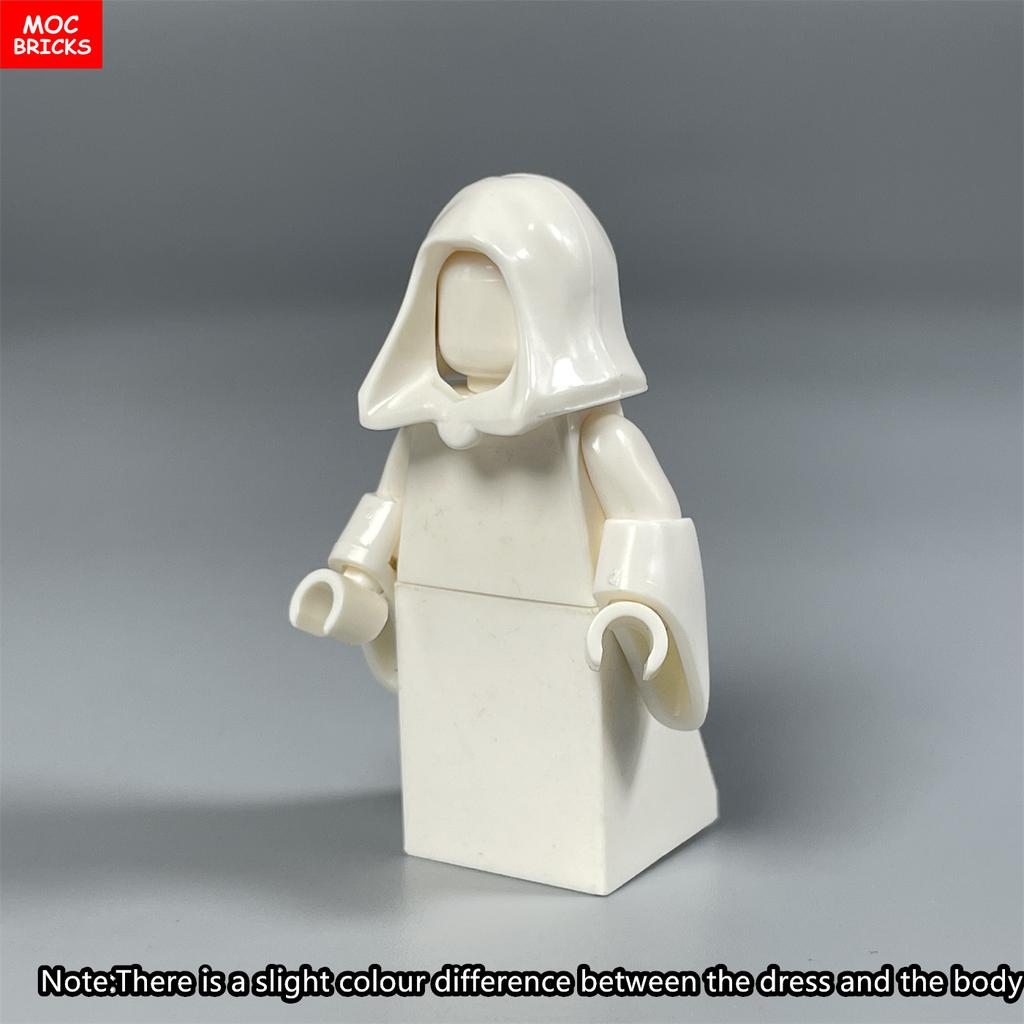 MOC Bricks 4cm Figure Wear Sleeve Arm Ancient China Dress Han Chinese Clothing Accessories Assembled Building Blocks Kids Toys