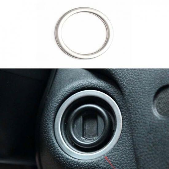Cover Trim For Benz E-Class Start Button Ignition Switch Silver Steel 2009-2015