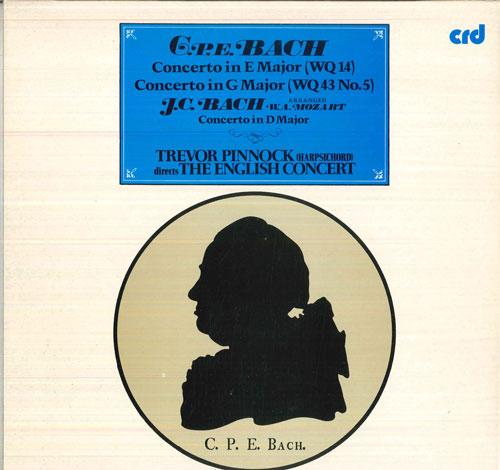 

LP Запись ТРЕВЕР ПИННОК, ENGLISH CONCERT - К.Ф.Э. Бах Концерт ми мажор, Wq1 CRD1011 CRD RECORDS 1975 Великобритания Классика Б/У