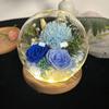 Regalo Festa della Mamma Ornamento Fiori Secchi con Luce Regali per Donne Garofano