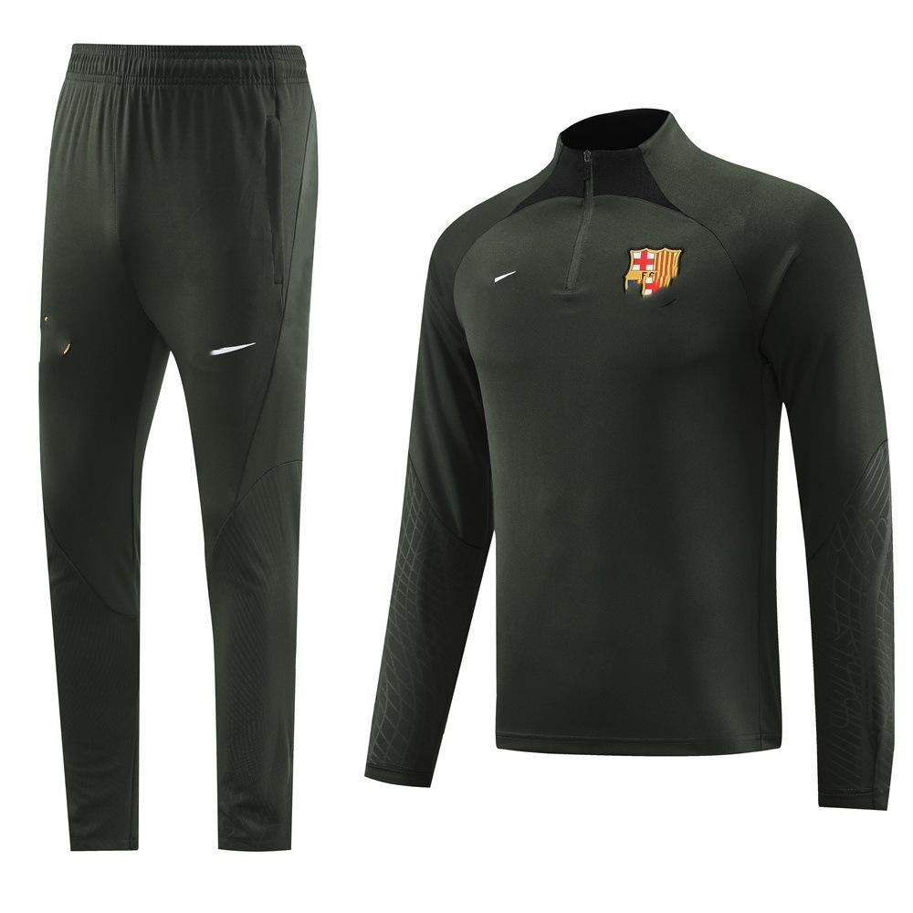 Half-Pull Long-Sleeved Set, Football Jersey, Training Jersey, Appearance Jersey, Casual, Breathable, Comfortable And Fashionable