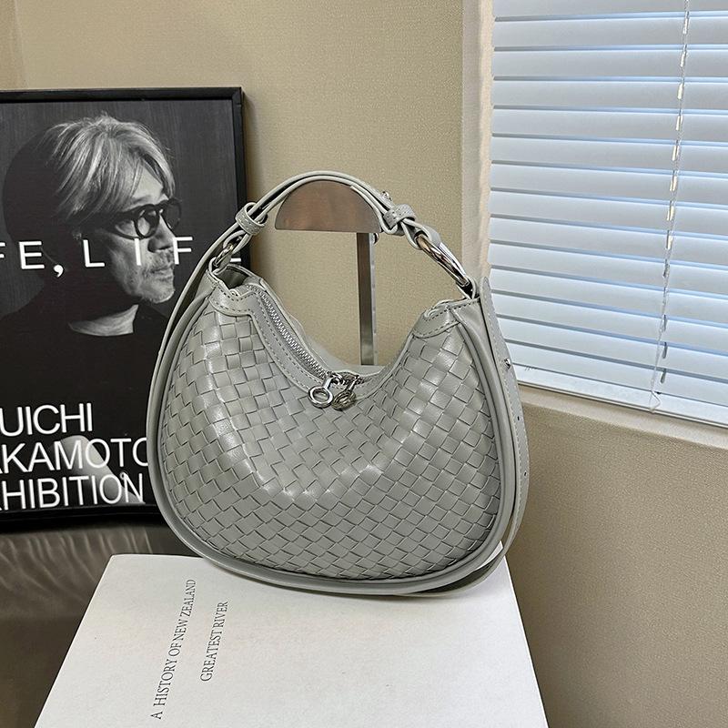 Shoulder Bag, High-end Woven Handbag, Women's Soft Leather Fashionable Dumpling Bag, Daily Commuting Women's Shoulder Bag