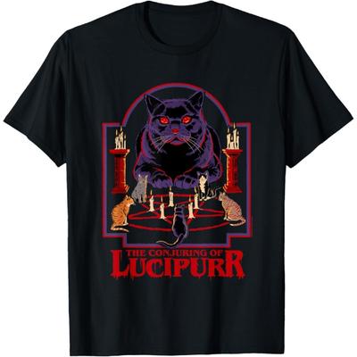 Oproeping van Lucipurr Retro Donkere Humor T-shirt
