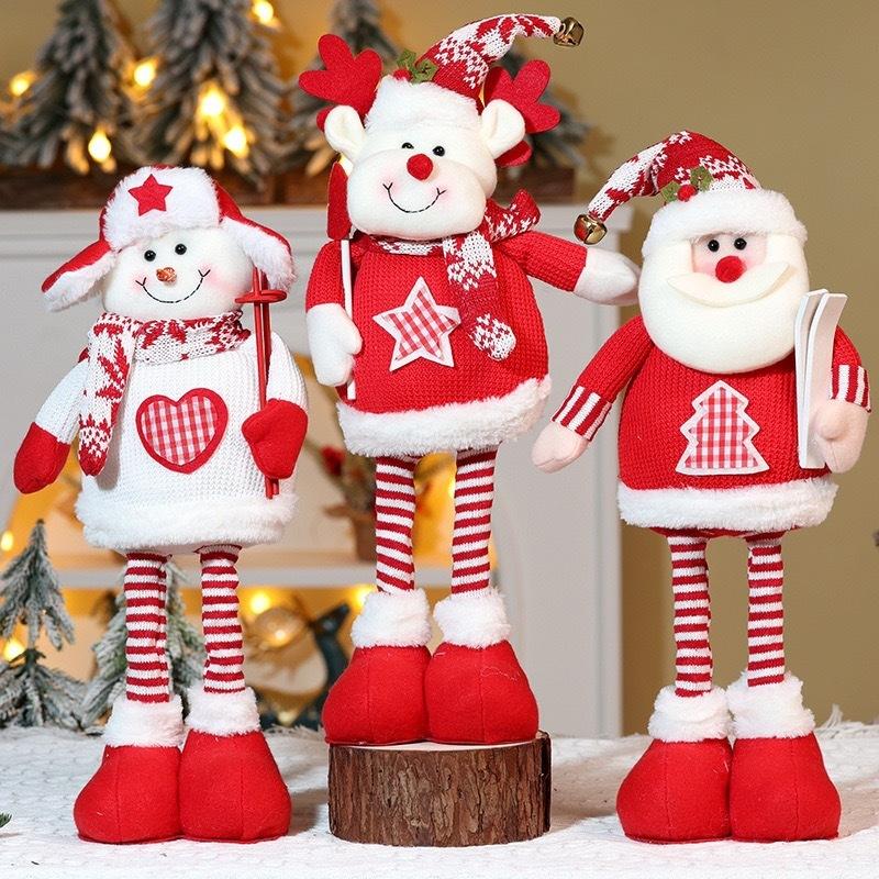 Christmas Ornament Xmas Gifts Telescopic Christmas Doll Merry Christmas Decorations For Home Year