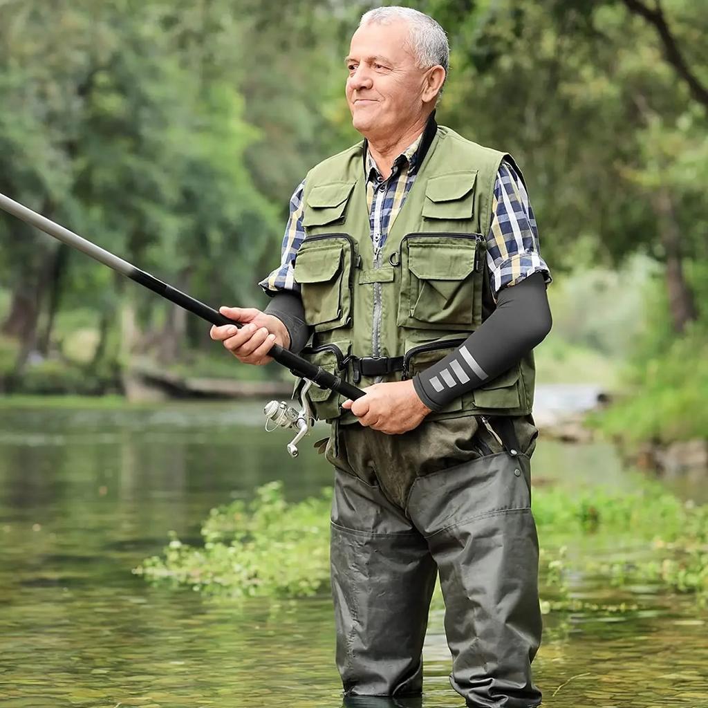 1 Pair Summer Sun UV Protection Women Arm Sleeves Reflective Night Cycling Running Arm Warmers Cover Men Sports Armguards Cuff