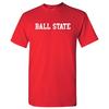 BALL STATE CARDINALS Basic Block - NCAA SPORTS TEAM T-Shirt Unisex Tee - Red