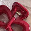 1/2Pcs Women Hair Claw Dot Print Plastic Hair Clamp with Strong Grip Anti-slip Teeth Large Size Shark Hair Clip