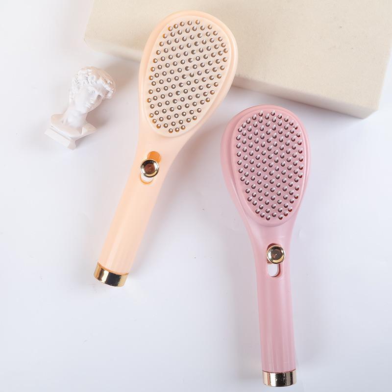 Einziehbarer Antistatischer Massagekamm - Flauschiges, Haarschonendes Reinigungswerkzeug