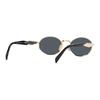 Prada Brand Logo Design, Metal, Oval, Sunglasses, Same Style for Men and Women, Couple Style, Gold