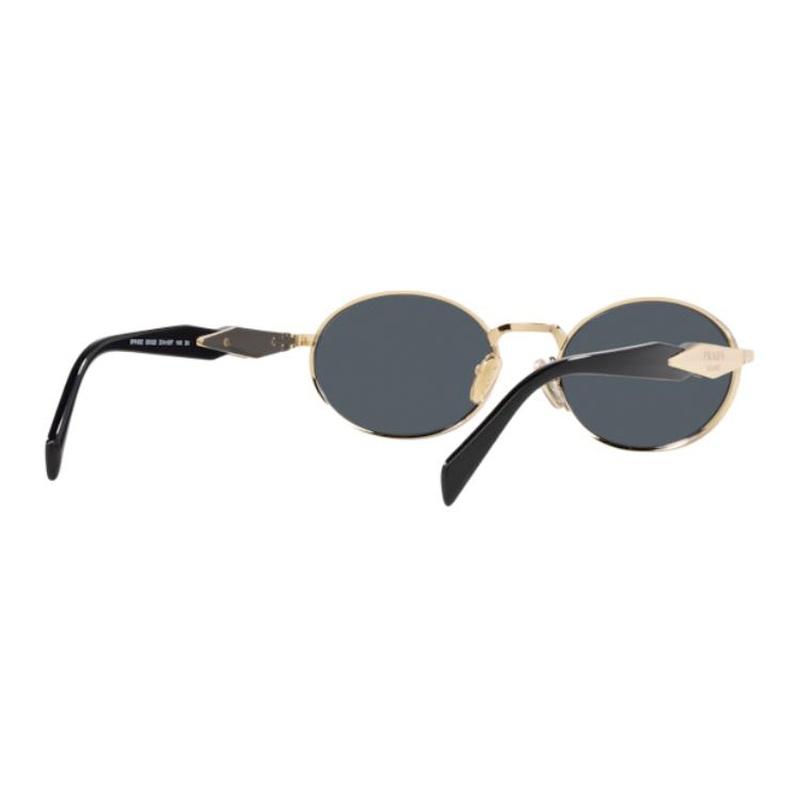 Prada Brand Logo Design, Metal, Oval, Sunglasses, Same Style for Men and Women, Couple Style, Gold