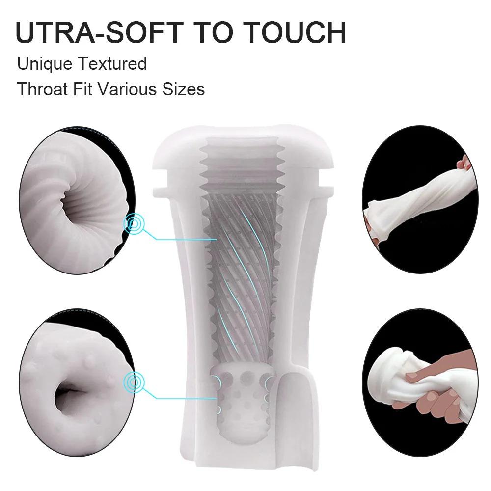 Automatic Male Masturbator Vibration Blowjob Sucking Machine Silicone Vagina Masturbation Cup Sex Toys Adult Goods for Men