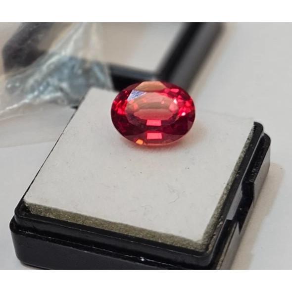 Oval Cut Padparadscha Sapphire 6+ Ct Stunning Certified Loose Gemstone