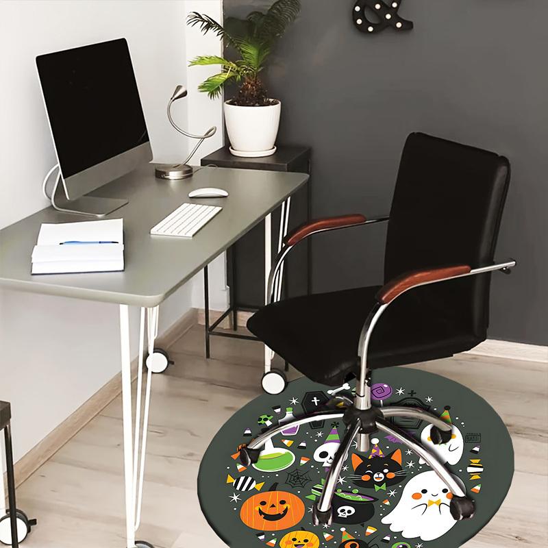 

1pc Office Carpet Chair Mats Halloween Party Decorations Perfect for Decorating Office Chairs, Living Rooms, Or Bedrooms.YDT001 80cm by 80cm