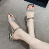 Mode 2025 Sommer Neu Stilvolle Bequeme Sandalen Sexy Elegant Stilvolle Hausschuhe Zapatillas Mujer
