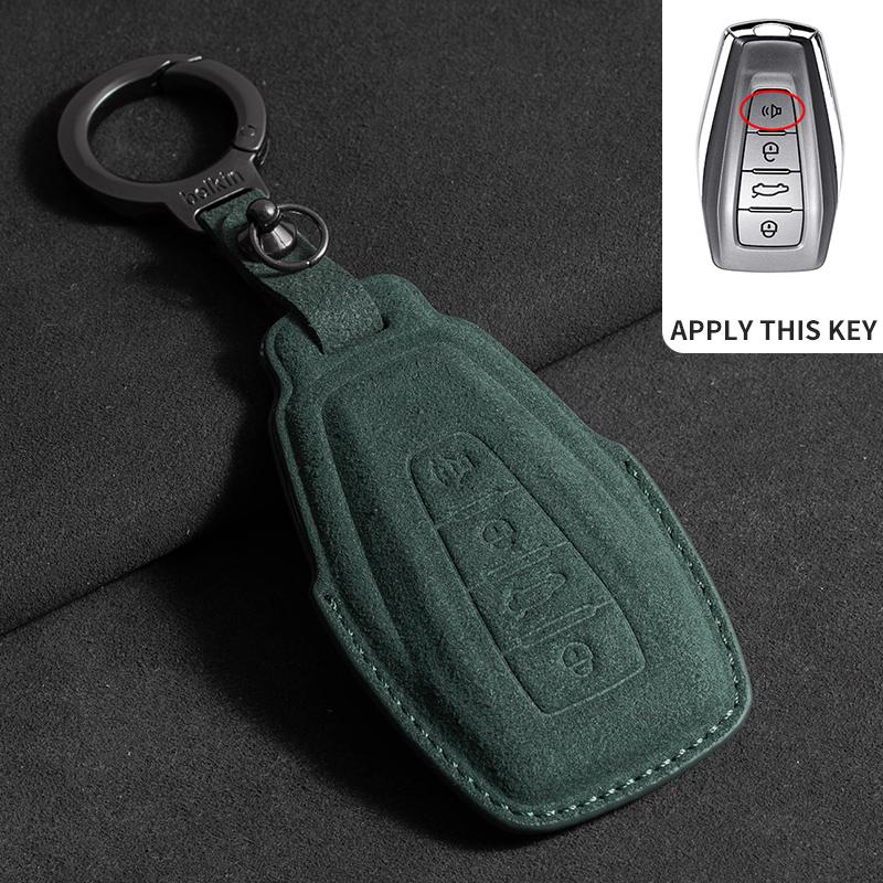 Car Key Case Cover For Geely Coolray 2024 X6 Emgrand  Hawk GX7 Car Key Holder Shell Accessories