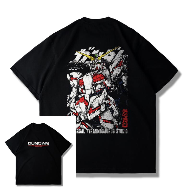 Gundam Graphic T Shirts Man Summer Y2k Clothes Womens Oversized Short Sleeve Tee Casual Anime Streetwear Brand Clothing Tops