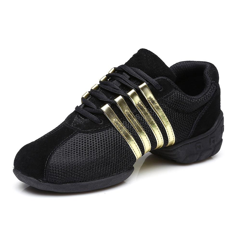 Size 34-41 Women Ladies Breath Fitness Dance Sneakers Ballet Jazz Modern Shoes Canvas Mesh Dance Sport Shoes