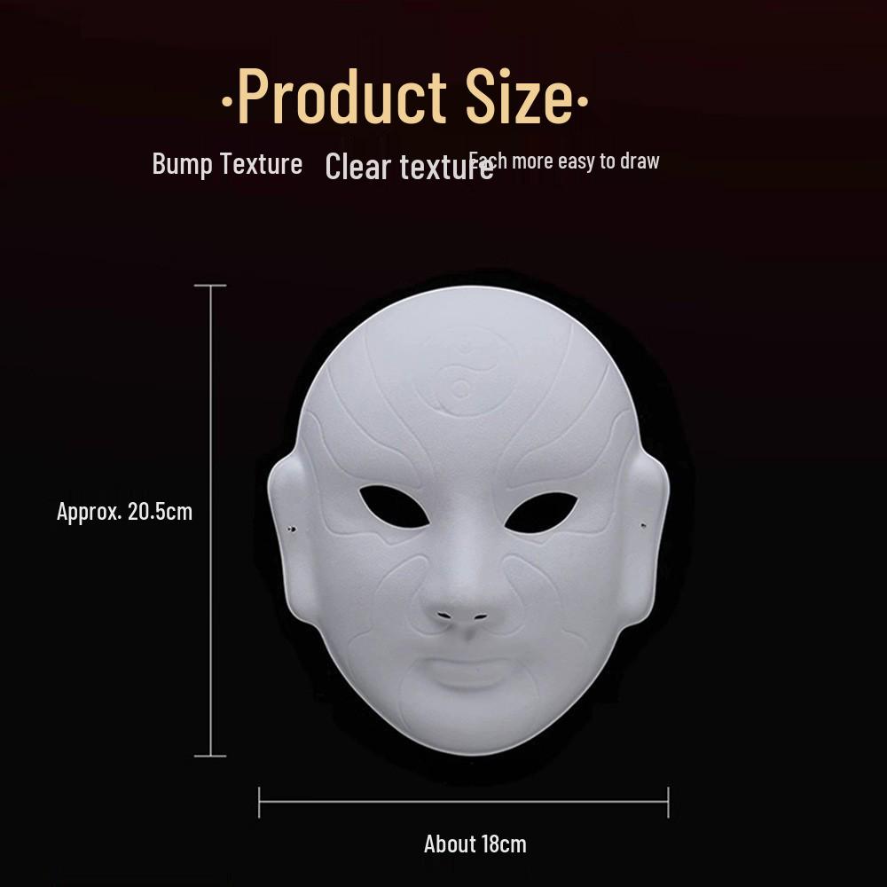 Kit de Pintura Facial de Ópera de Pekín Hecho a Mano para Manualidades de Máscaras para Padres e Hijos
