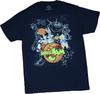 Space Jam New Adult TShirt  Group In Stars Over Monstors