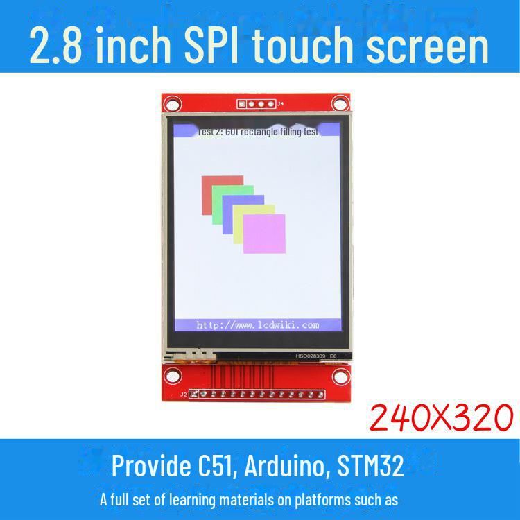 

2,8-дюймовий РК-модуль SPI, TFT 240x320, послідовний дисплей ILI9341, без сенсорного екрану 2.8 inch SPI touchless