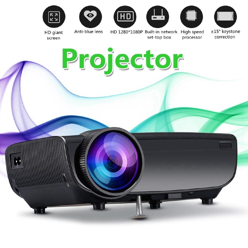 

Mini HD 1080p Smart LED 3D TV Portable Projector Support Full Video Home Theater Beamer Proyector New UK